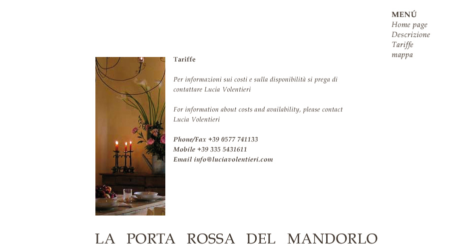 la porta rossa del mandorlo